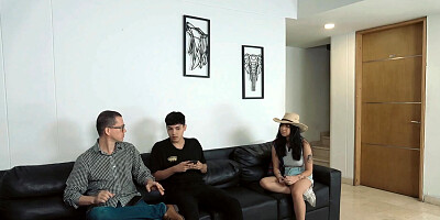 I Give The Best Blowjob To Lil Timy Sharing My Bed