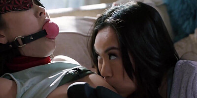 Lulu Chu's threesome awakening with Kimmy Kimm and Seth Gamble's play