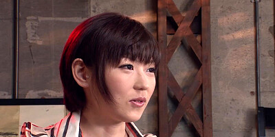 Japanese Beauty Shinobu Kasagi Gorges Herself on Two Cocks