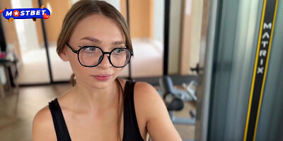 Cute Fitness Trainer Girl Gives Her First Session And Gets Fucked In Her Tigh