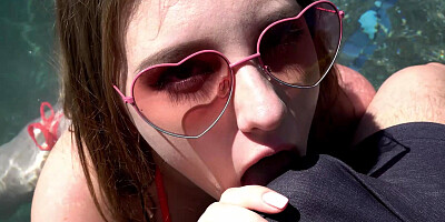 ...Melody Marks gets fucked hard after spending nice sunny day by the pool...