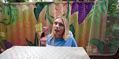 Naughty Blonde Having Sex By The Ice Cream Truck - Carly Rae Summers And Peter Green