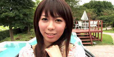 Japanese Babe Maho Sawai Gets Dicked by The Pool