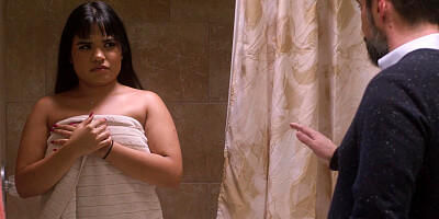 Good-sized donk Latina teenage is prepped for anal invasion