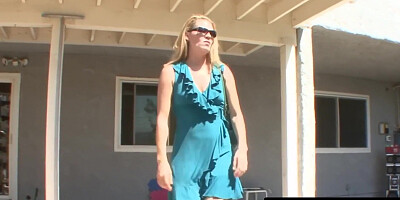 Step-mom disciplines with tongue