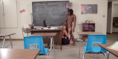 ADULT TIME - Big Naturals Teacher Lolly Dames Teaches Student How To Ass Fuck During Detention