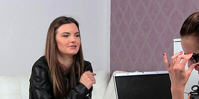 FemaleAgent. Sexy Agents Friend Swaps Lesbian Pleasure For Work