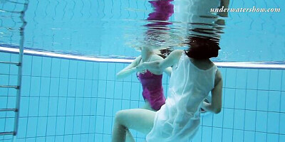 Blooming Lera and Sima - xxxwater video - Underwater Show