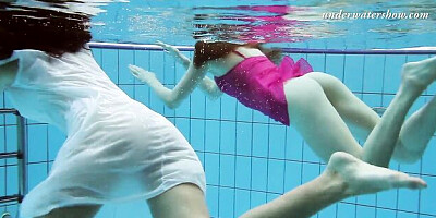 Blooming Lera and Sima - xxxwater video - Underwater Show