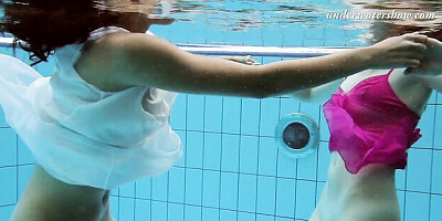 Blooming Lera and Sima - xxxwater video - Underwater Show