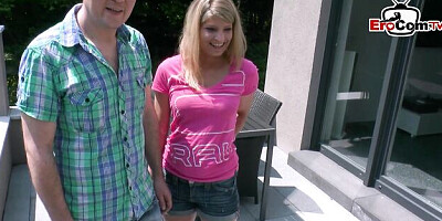 Engaging loved one's real couple homemade scene