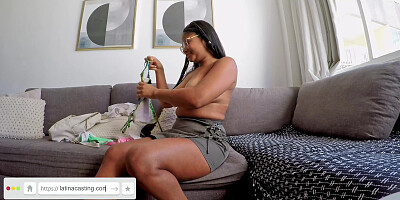 Curvy Brazilian Teen Cutie POV Jizzed At Lingerie Photoshoot