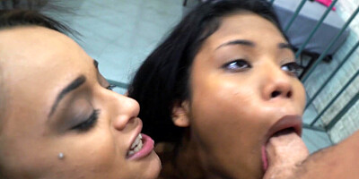 ...Trio sex in a prison cell with Holly Hendrix and Nia Nacci...