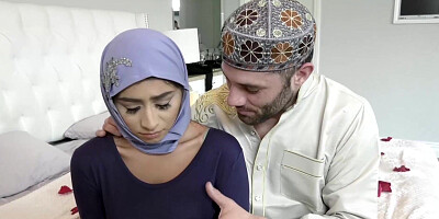 Busty Arabic girl Violet Myers is shy about sex but her mother in law insists on it