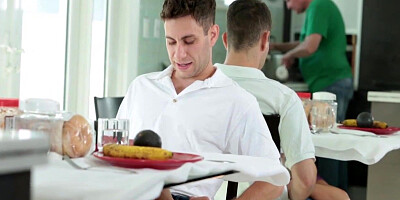 Kagney Linn Karter deepthroats her Stepson and swallows his jizz