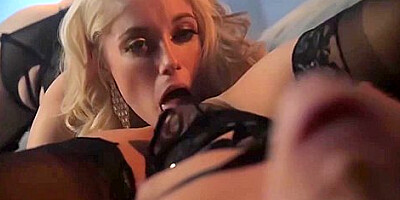 Blonde Lesbians Charlotte And Lyra Play With Their Tits And Pleasure Their Pussies With Lyra Law And Charlotte Stokely