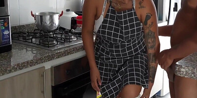 I Seduce My Stepsister In The Kitchen And Fuck Her Tight Pussy Hard. 10 Min With Alina Palmas And Victor Palmas