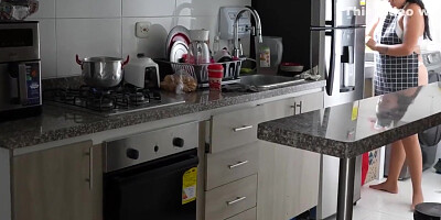 I Seduce My Stepsister In The Kitchen And Fuck Her Tight Pussy Hard.10 Min With Alina Palmas And Victor Palmas