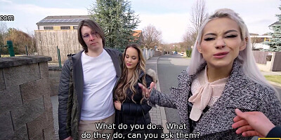 SWAP4K. Banged a girl with large breasts in a threesome while her boyfriend was taking a shower