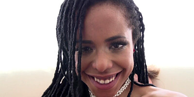 A black slut that enjoys anal sex is having interracial intercourse