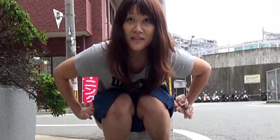 NipponPissTV.com - Naughty Japanese cuties openly pissing in the streets outdoors