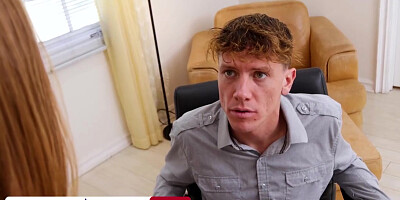 Sexy Redhead Skylar Snow Getting Fucked At The Office