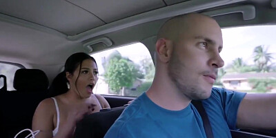 Serena Santos And Taxi Driver - Tricks Busty Latina Teen 18+ Into