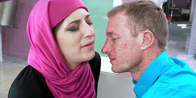 Naughty Arab babe Nikki Knightly seduces her husbands brother into anal sex