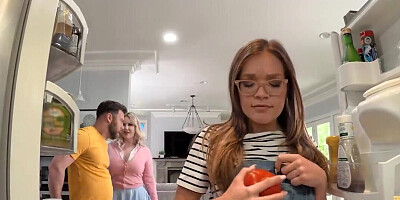 Cleaning lady seduces a horny dude to fuck him on the sly