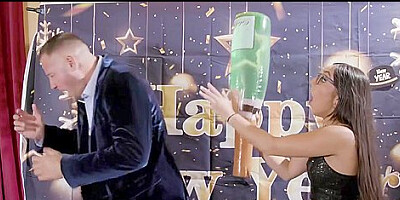 Danny Celebrate New Years Together - Madison Wilde And Danny Mountain