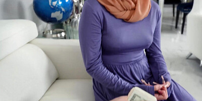 Arab maid Violet Gems is caught stealing so her boss fucks her roughly in return