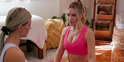 Bunny Taylor, Kenzie Taylor And Taylor Madison - Yoga Loving Stepmoms And Try New Routines With Steps