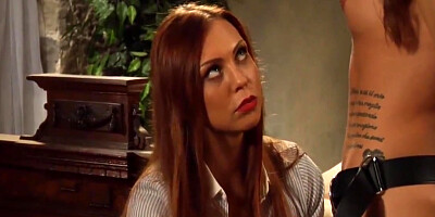 Ornella Morgan, Kattie Gold And Barra Brass In Hardcore Doggystyle Strap On Penetration With Dom Lesbian Madame 5 Min