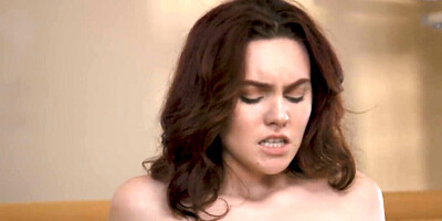 Hot brunette with a hairy pussy is getting pounded hard