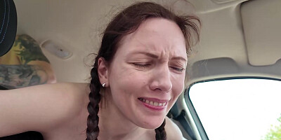 skinny teen rough ass fucked by driving instructor