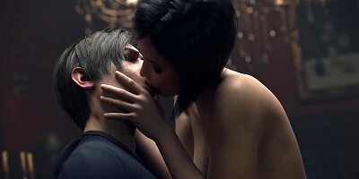 Anime Hentai In Ashley And Ada Jumping On Leon