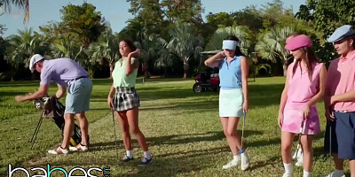 Preppy Small Tit Babes Jade Ambe Compete For Cumshot With Adria Rae