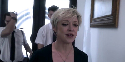 Full-bosomed Stepmom Fucks Two Hung Young Cutie Preachers - Dee Williams