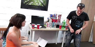 Freshman trailer with seductive Brett Rossi and Cyrus Blow from College Rules