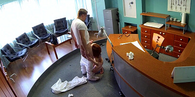 FEET Loving Doctor CUMS TWICE with a Redhead with Great Sexual Skills - Fake Hospital