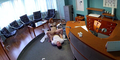 FEET Loving Doctor CUMS TWICE with a Redhead with Great Sexual Skills - Fake Hospital