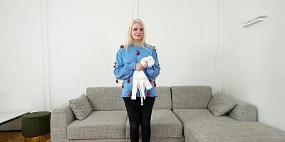 Fit18 - Amber Kawaii - Casting Tall Blonde German In White Bodysuit - 60FPS POV