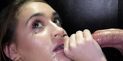 ...Gloryhole Secrets: Hairy Brunette's Tight Throat...