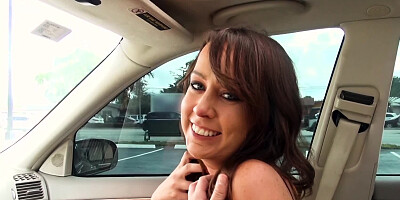 Adorable teen brunette enjoys this POV sex scene