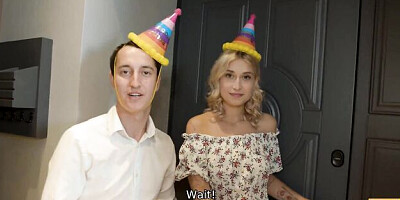 Blowjob scene with plastic Iris Kis from Hunt4k