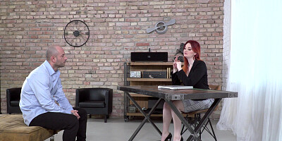 ...Redhead Zara DuRose with fake tits enjoys hard fucking...