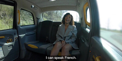 Real ebony tourist cockriding in public