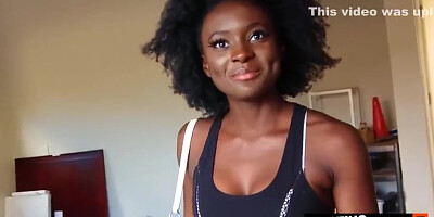 Kenyan Goddess Tricked Into Rough Sex By Hung White Tourist At House Tour!