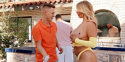 London River, Quinton James & Alex Mack - Appetizing Step Mom DP Gangbang