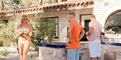 London River, Quinton James And Alex Mack - Appetizing Stepmom Dp Gangbang